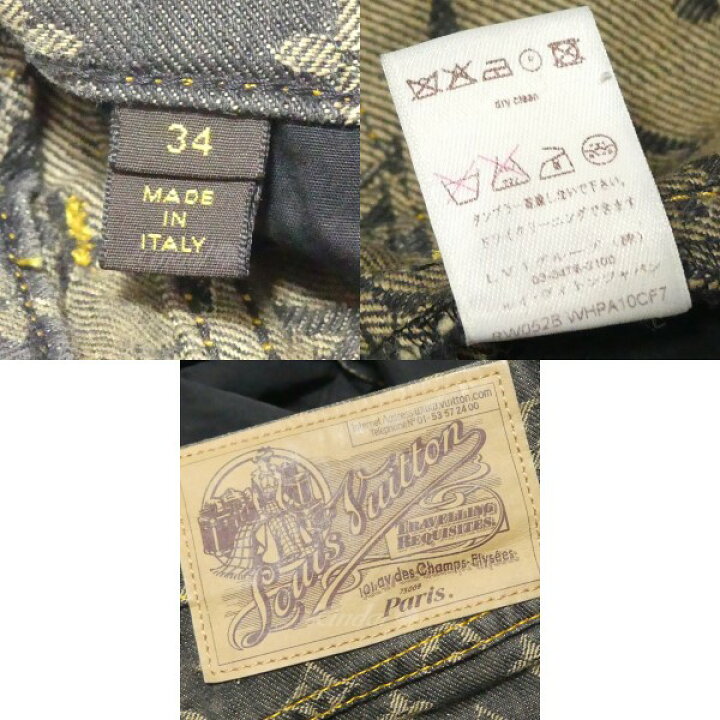 楽天市場】【中古】LOUIS VUITTON モノグラム デニム パンツ 