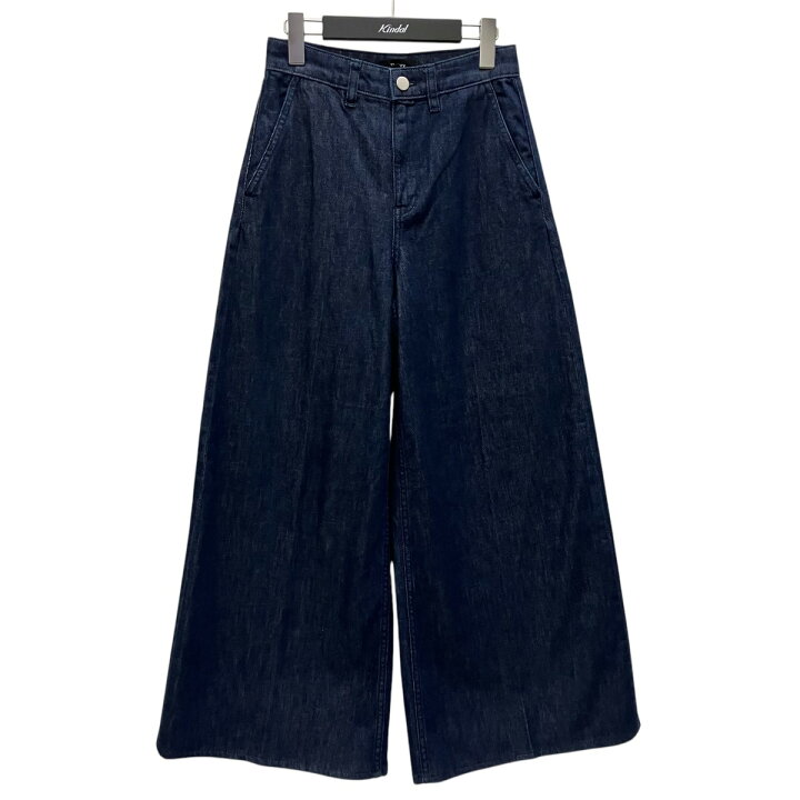 楽天市場】【中古】theory 24SS Drape Denim HW WIDE TROUSER D デニム  