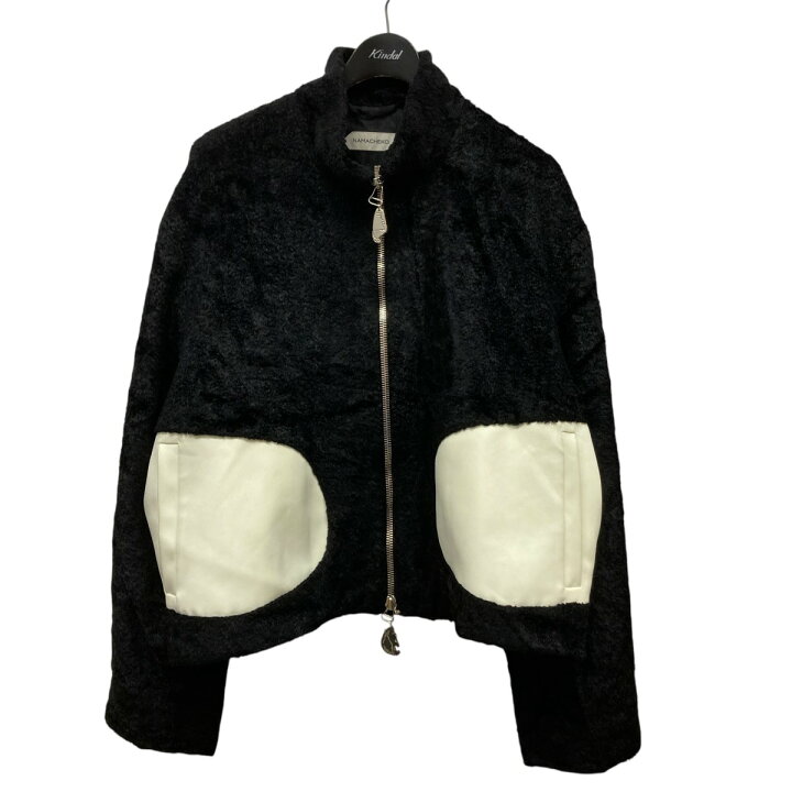 楽天市場】【中古】NAMACHEKO 切替ボアジップブルゾン ブラック サイズ 