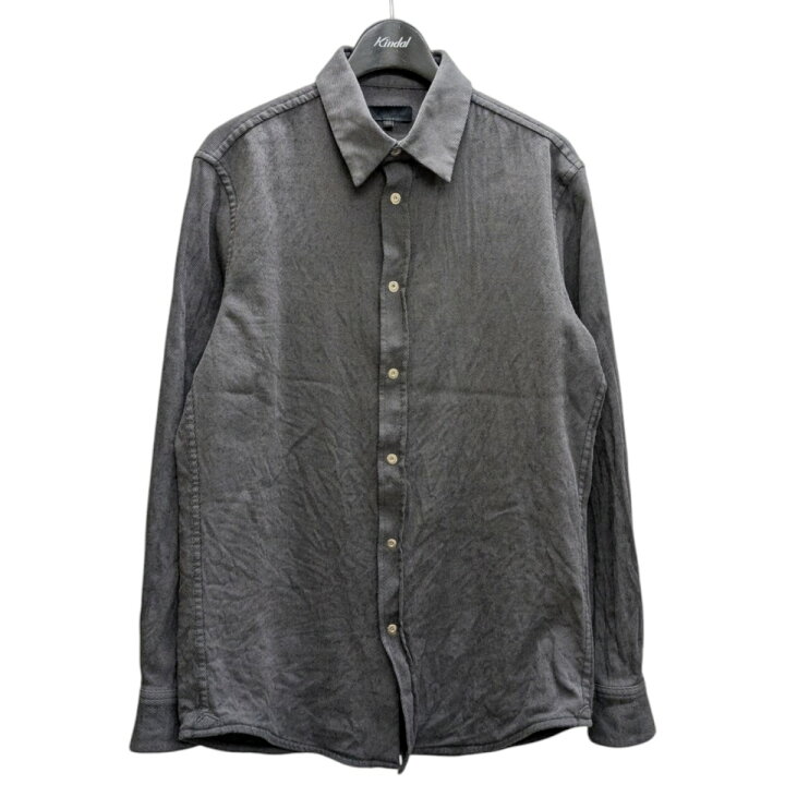 楽天市場】【中古】Omar Afridi ウールコットンシャツ グレー サイズ 