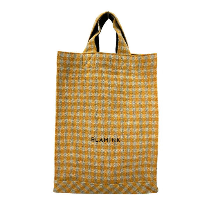 楽天市場】【中古】BLAMINK三越350周年限定 ツイードトートバッグ 