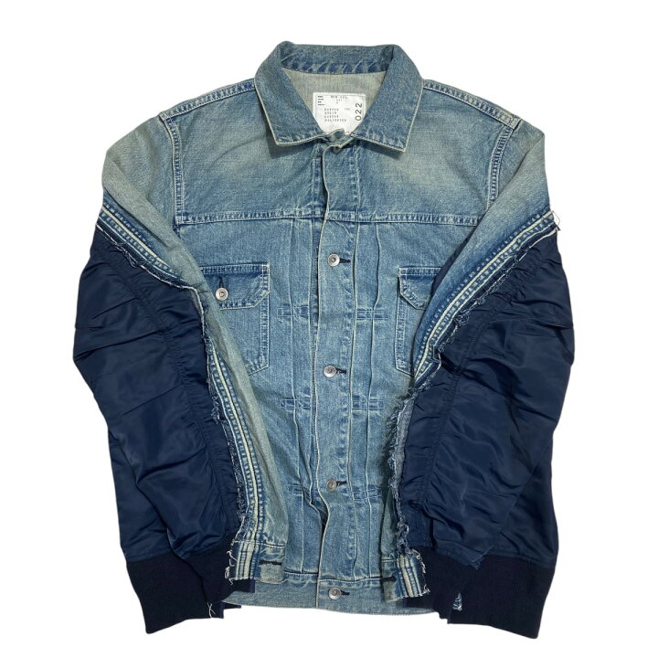 楽天市場】【中古】sacai Denim MA-1 Jacket ドッキングデニム  