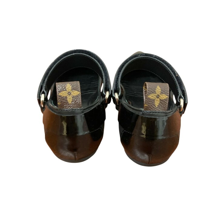 楽天市場】【中古】LOUIS VUITTON LEATHER BALLET FLATS ストラップ 