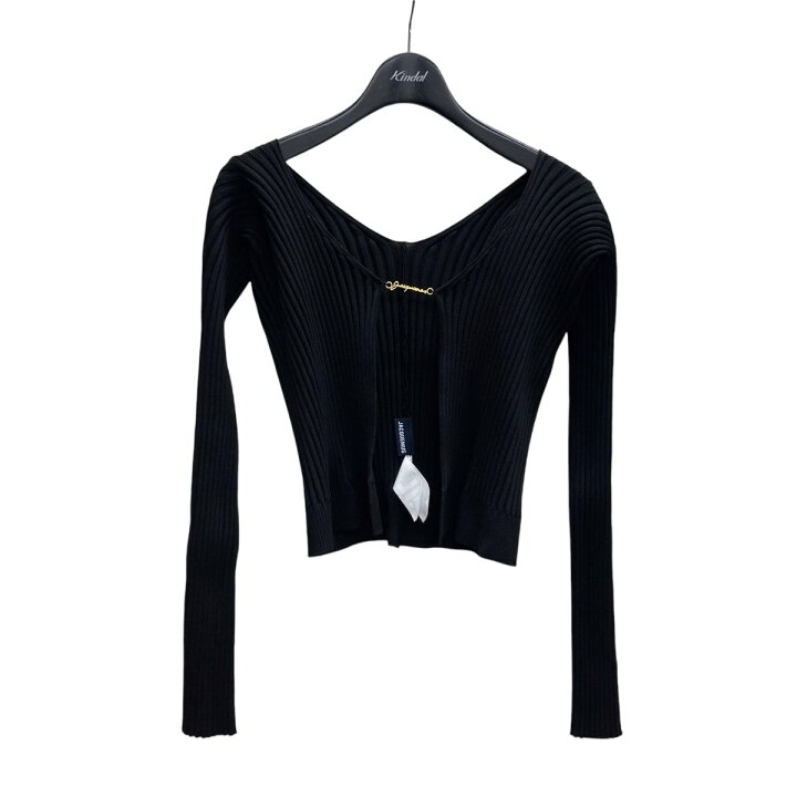 楽天市場】【中古】JACQUEMUSリブニットカーディガン 75008 ブラック  