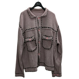 【中古】PHINGERIN　PG1 KNIT ニットカーディガン ピンク サイズ：M 【140225】（フィンガリン）