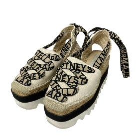 【中古】STELLA McCARTNEYエスパドリーユ ベージュ サイズ：35【価格見直し】