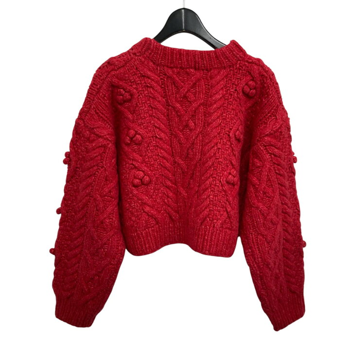 NKNIT ハートニット pattern knit NKNIT 赤 ハート型編み込みセーター 