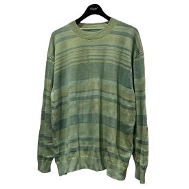 【中古】amachi．　Horizontal Knit ニット 012KW-4 黄緑 サイズ：5 【140225】（アマチ）