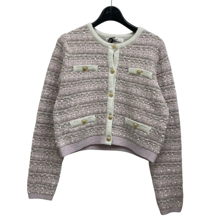 楽天市場】【中古】Her lip to Bristol Tweed Knit Cardigan ツイード 