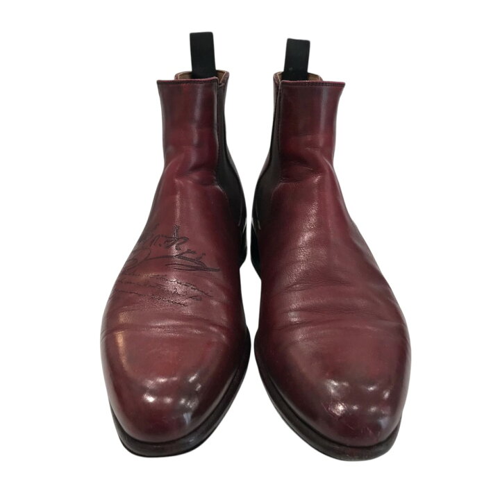 楽天市場】【中古】Berlutiカリグラフィサイドゴアブーツ レッド  