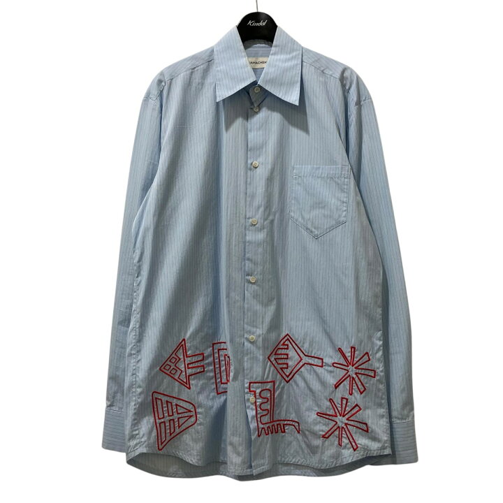 楽天市場】【中古】NAMACHEKO ストライプ ロングスリーブシャツ スカイ 