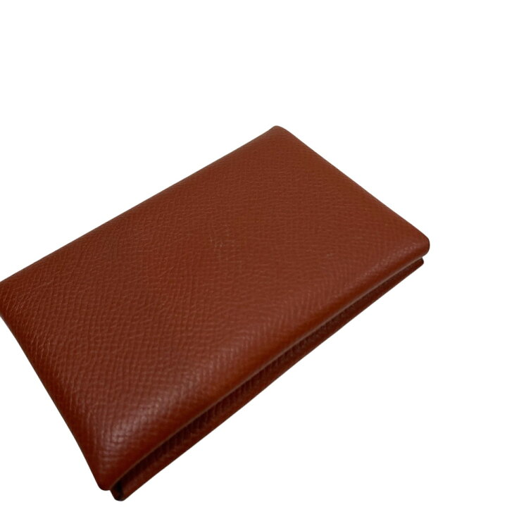 楽天市場】【中古】HERMES カルヴィ カードケース ブラウン 【270225  