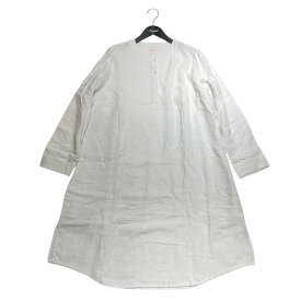 【中古】chez vidalenc　シャツワンピース ホワイト サイズ：3 【010325】（シェヴィダレンク）