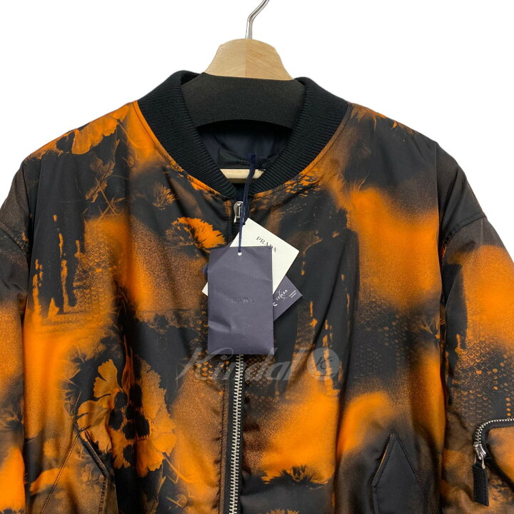 楽天市場】【中古】PRADA 22AW Re-Nylon Human Bomber Jacket MA-1 