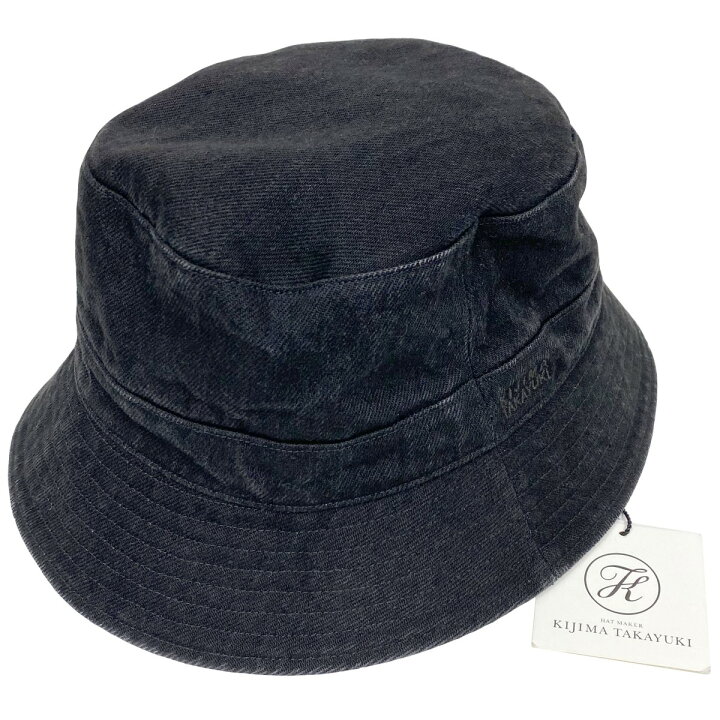 楽天市場】【中古】KIJIMA TAKAYUKI 24SS Black Denim Bucket Hat 