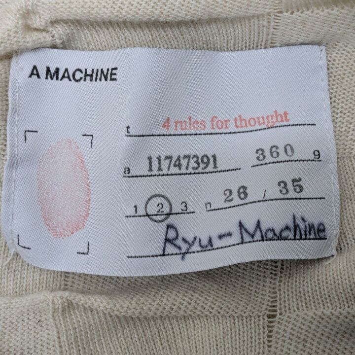 楽天市場】【中古】A MACHINE×11747391 ニットパーカー アイボリー 