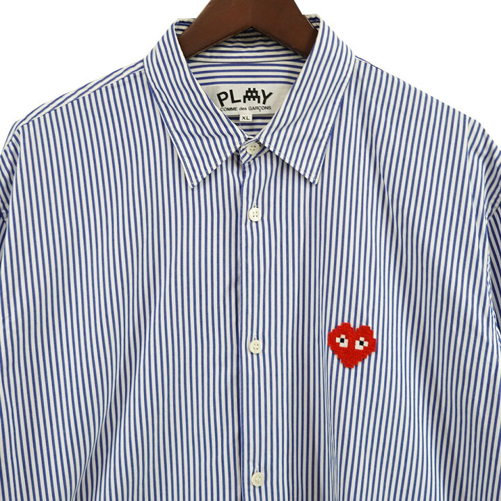 楽天市場】【中古】PLAY COMME des GARCONS MENS STRIPED SHIRT ハート 