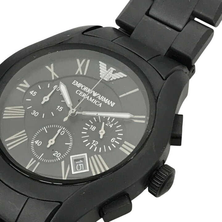 楽天市場】【中古】EMPORIO ARMANI クロノグラフ腕時計 AR-1457 