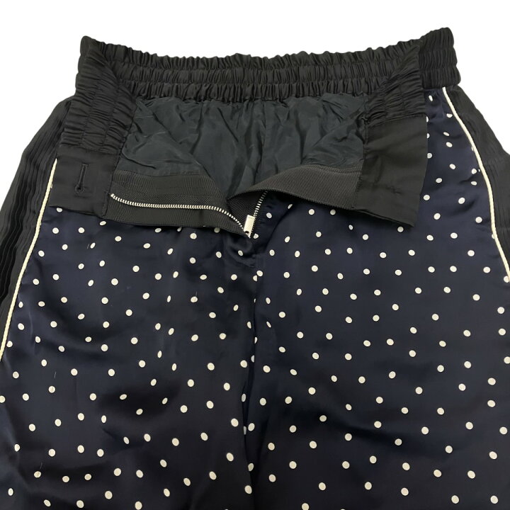 楽天市場】【中古】sacai ポルカドットサイドプリーツロングパンツ 19  