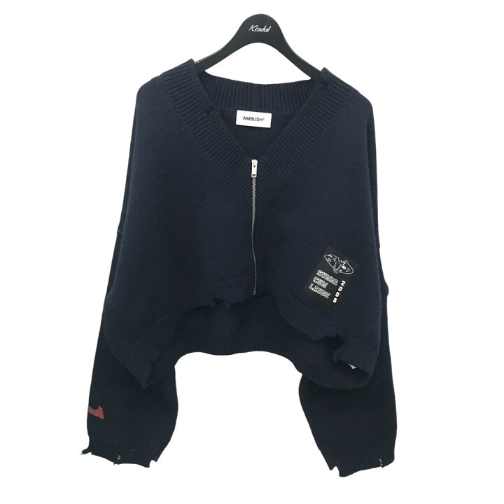 楽天市場】【中古】AMBUSH Felted Knit Zip Cardigan ジップ  