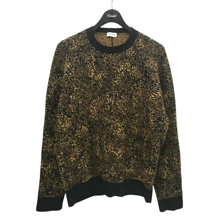 楽天市場】【中古】Saint Laurent Paris レオパードニット 632002  