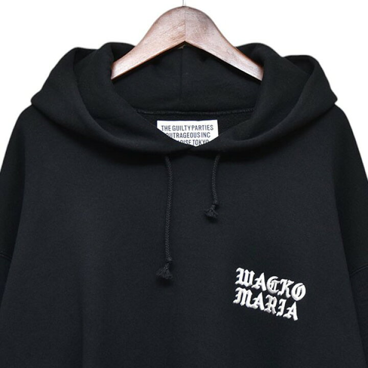 楽天市場】【中古】WACKO MARIA ロゴ刺繍プルオーバーパーカー 