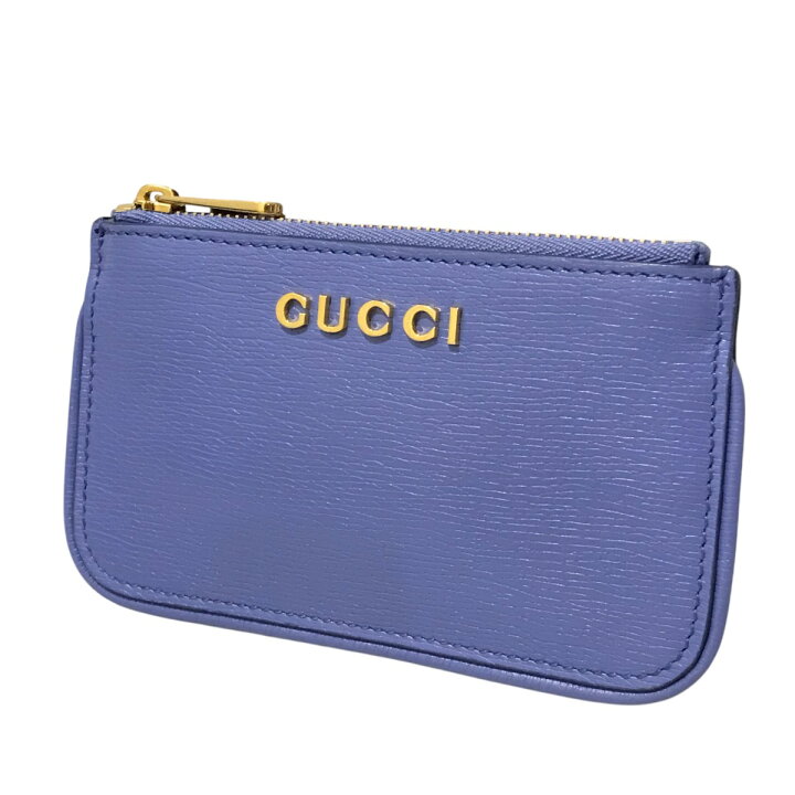 楽天市場】【中古】GUCCI スクリプト ジップ キーケース パープル 