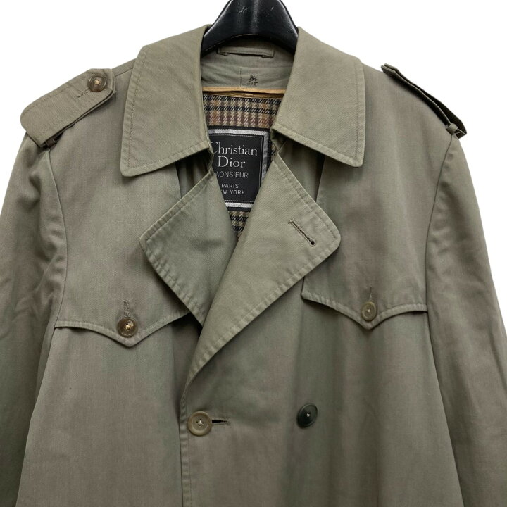 楽天市場】【中古】Christian Dior トレンチコート ベージュ サイズ 