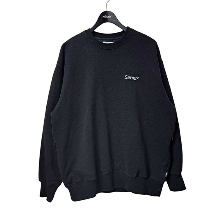中古】<br>Setinn <br>ロゴ刺繍クルーネックスウェットトレーナー 86  