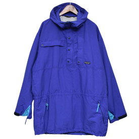 【中古】Patagonia1980年代　Vintage　バックボウル アノラック パーカー　マウンテンパーカー　ジャケット　ブルゾン ブルー サイズ：XL【価格見直し】