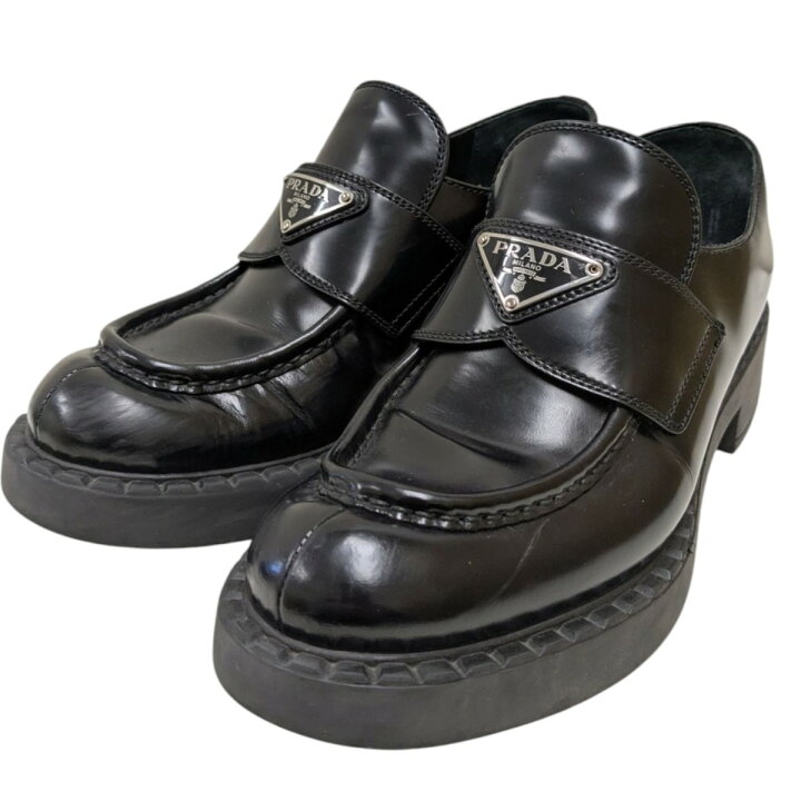 楽天市場】【中古】PRADA ローファー ブラック サイズ：361/2 【130325  