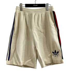 【中古】GUCCI×adidas　ハーフパンツ 700480 アイボリー サイズ：M 【150325】（グッチ×アディダス）