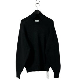 【中古】HERILL　25SS Cottoncode Skipper スキッパーニット 25 080 HL 8030 10 ブラック サイズ：3 【170325】（ヘリル）
