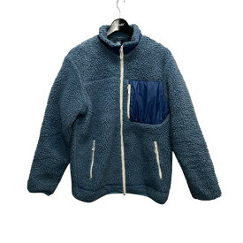 【中古】DESCENTEBOA FLEECE JACKET ボアフリースジャケット DOR-T9876 ブルー サイズ：L【価格見直し】