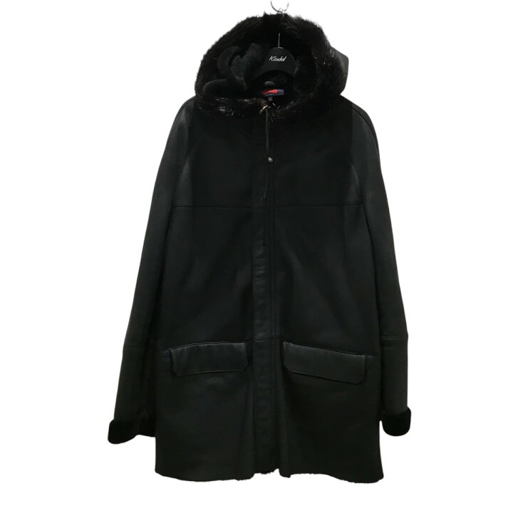 楽天市場】【中古】Les Copains ムートンコート ブラック サイズ：52 