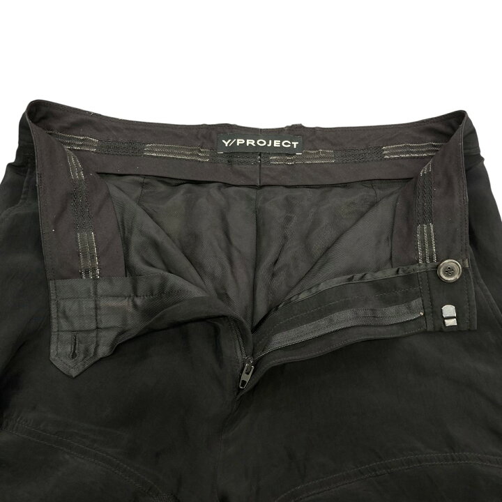 楽天市場】【中古】Y． PROJECTデザインニーワイドパンツ ブラック  