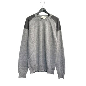 【中古】HERMESカシミヤクルーネックニット グレー サイズ：M【価格見直し】