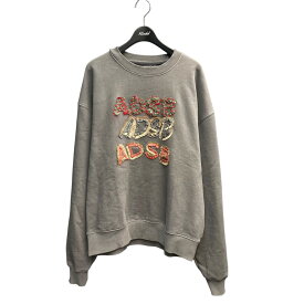 【中古】ANDERSSON BELLADSB PATCH LOGO SWEATSHIRT クルーネックスウェット グレー サイズ：M【価格見直し】