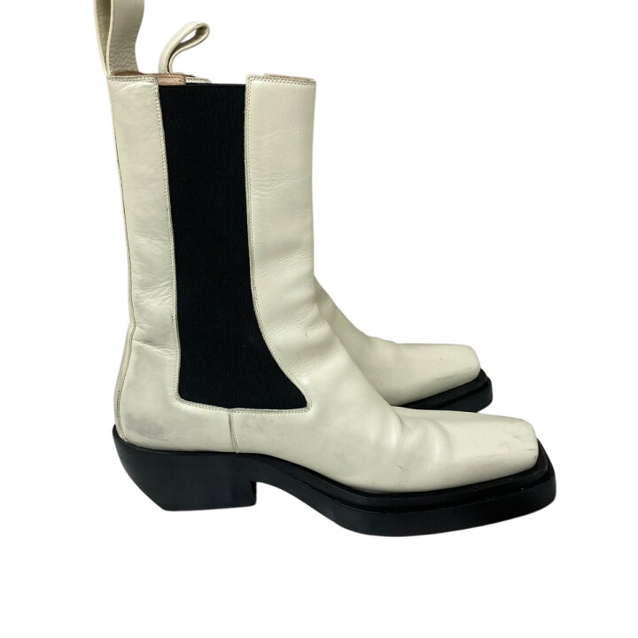 楽天市場】【中古】BOTTEGA VENETAサイドゴアブーツ ホワイト×ブラック