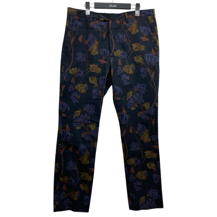 楽天市場】【中古】PRADA花柄パンツ ネイビー×グリーン サイズ：52 