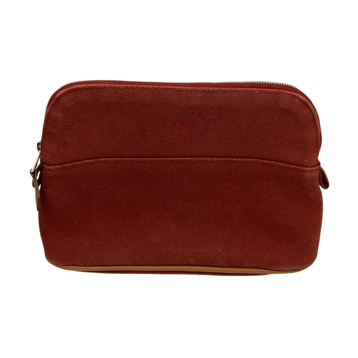 楽天市場】【中古】HERMESボリードポーチ レッド サイズ：ONESIZE 