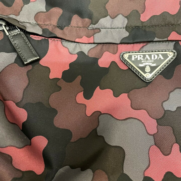 楽天市場】【中古】PRADAカモ柄ショルダーバッグ ブラック【価格見直し  