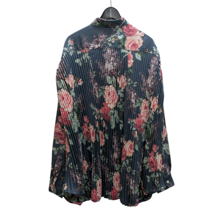 楽天市場】【中古】JUNYA WATANABE24AW 花柄プリーツシャツ ネイビー 