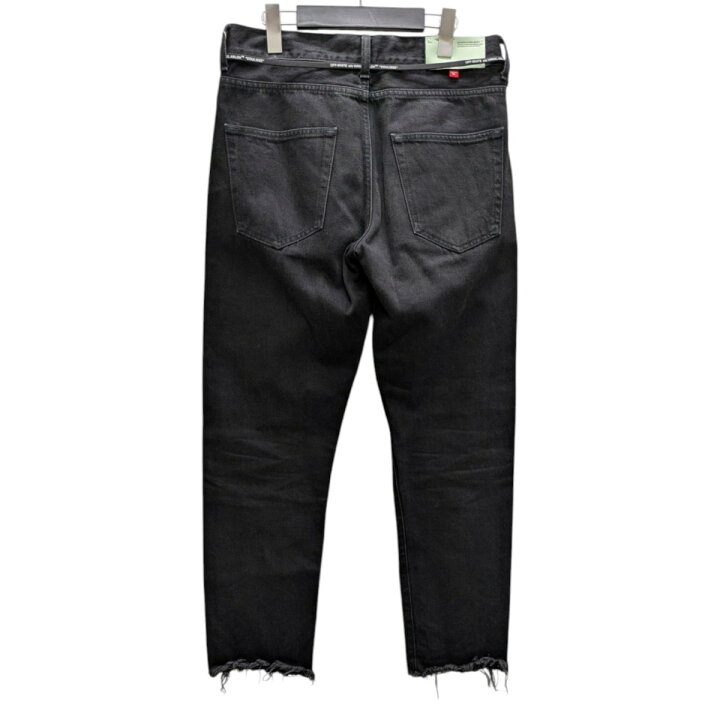 楽天市場】【中古】OFFWHITEベルト付きデニムパンツ ブラック サイズ 