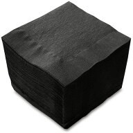 【紙ナプキン】4つ折り2PLYナプキン「ブラック」（1ケース3,000枚）