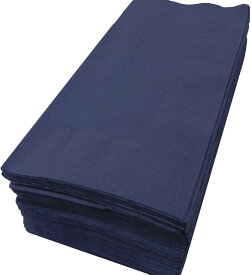 【紙ナプキン】8つ折り2PLYナプキン「ネイビー」（10パック500枚）