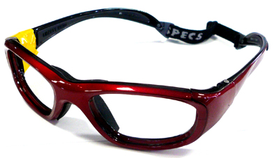 定番スタイル お子様用スポーツグラス RECSPECS レックスペックス MX-20 クリムゾン バスケットボール smtb-TD ブラック51mmラージサイズ バレーボール対応度付きゴーグルタイプ眼鏡フレーム 売り込み