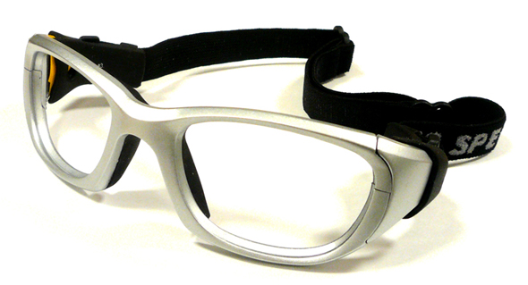 お子様用スポーツグラス RECSPECS レックスペックス MX-31 プレートシルバー55mmラージサイズ smtb-TD バレーボール対応度付きゴーグルタイプ眼鏡フレーム バスケットボール サッカー バーゲンセール 高品質