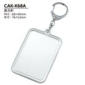【ハメパチ】自分で作るオリジナル写真入りナスカンキーホルダー 手作りキット CAK-K68A 長方形68x45 100個入り [D:N]