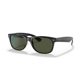 【ラスト1点 サイズ:M】Ray-Ban NEW WAYFARER CLASSIC(ポリッシュ ブラック, グリーン)(レイバン ニュー ウェイファーラー クラシック)【メンズ】【サングラス】【24SS】